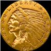 Image 1 : 1914 Indian Head $2.5 Gold Quarter Eagle CLOSELY UNCIRCULATED