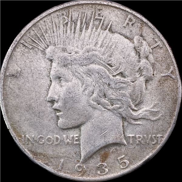 1935 Silver Peace Dollar NEARLY UNCIRCULATED