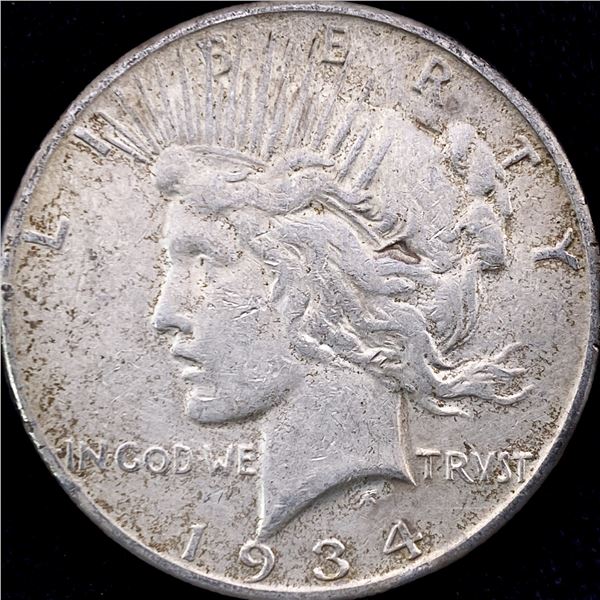 1934 Peace Silver Dollar NEARLY UNCIRCULATED