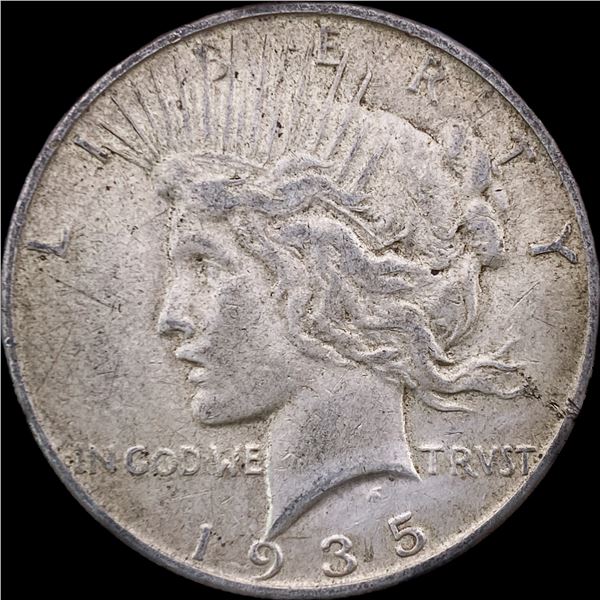 1935-S Silver Peace Dollar CLOSELY UNCIRCULATED