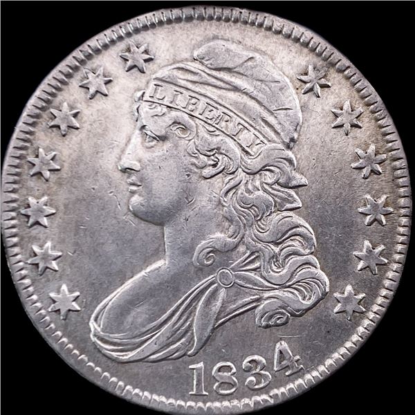 1834 Silver Capped Bust Half Dollar CLOSELY UNCIRCULATED