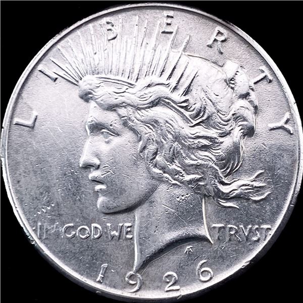 1926-S Silver Peace Dollar CHOICE AU