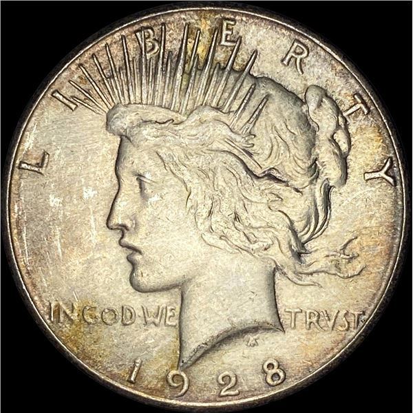 1928 Silver Peace Dollar CLOSELY UNCIRCULATED