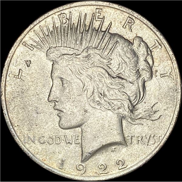 1922 Silver Peace Dollar CLOSELY UNCIRCULATED