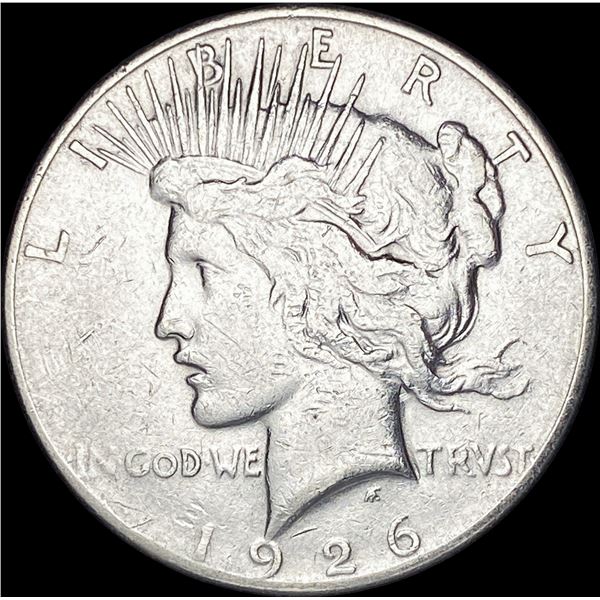 1926-S Silver Peace Dollar CHOICE AU
