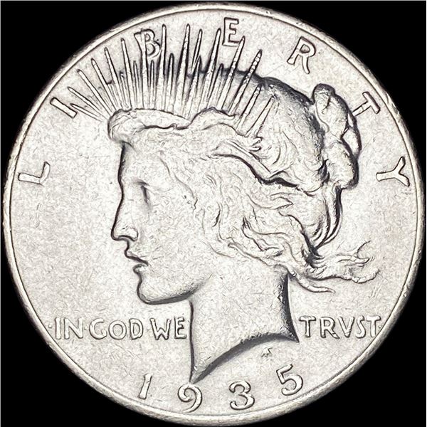 1935-S Silver Peace Dollar NEARLY UNCIRCULATED