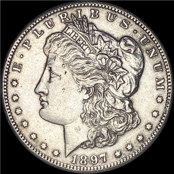 1897-S Silver Morgan Dollar CHOICE AU