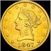 Image 1 : 1847 $10 Liberty Head Eagle CLOSELY UNCIRCULATED