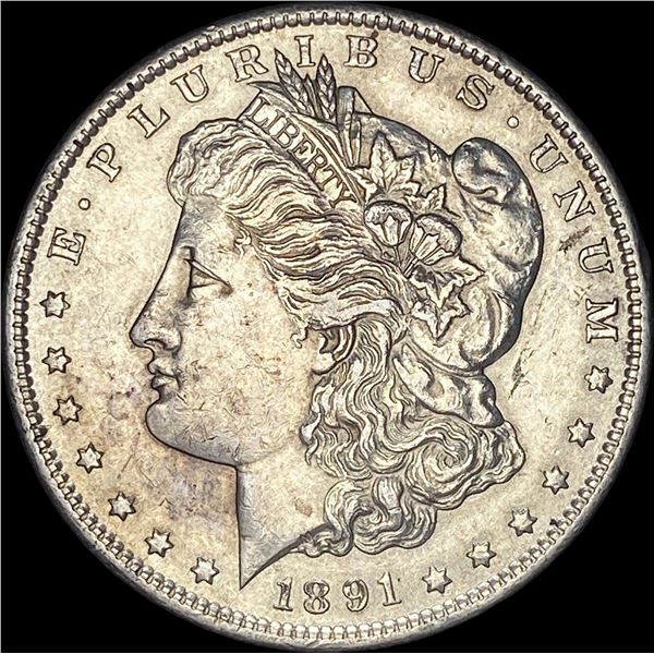 1891 Morgan Silver Dollar CLOSELY UNCIRCULATED