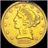Image 1 : 1885-S Liberty Head Half Eagle $5 Gold CLOSELY UNCIRCULATED