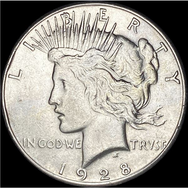 1928-S Silver Peace Dollar CLOSELY UNCIRCULATED
