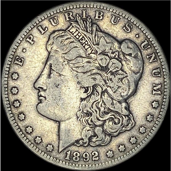 1892-CC Silver Morgan Dollar LIGHTLY CIRCULATED