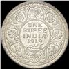 Image 2 : 1919 India Silver 1 Rupee UNCIRCULATED