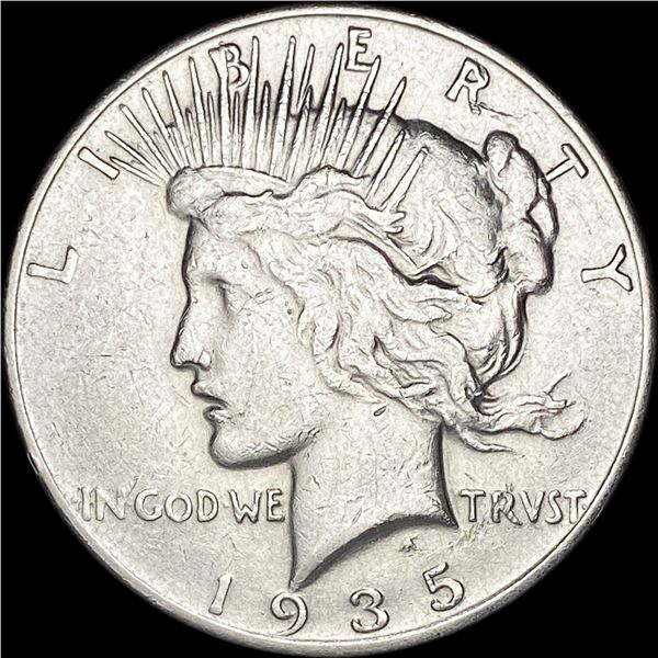 1935 Silver Peace Dollar NEARLY UNCIRCULATED