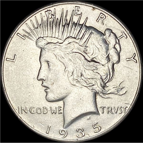 1935 Silver Peace Dollar CLOSELY UNCIRCULATED