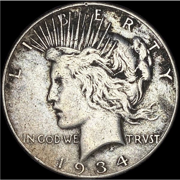 1934 Silver Peace Dollar NEARLY UNCIRCULATED