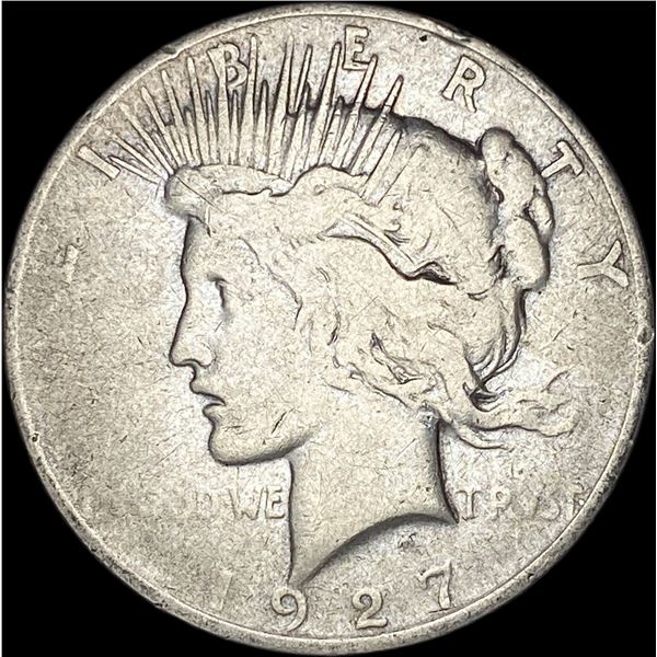 1927-D Silver Peace Dollar ABOUT UNCIRCULATED