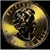 Image 1 : Gold 1 oz 2022 Canadian Maple Leaf $50 SUPERB GEM BU
