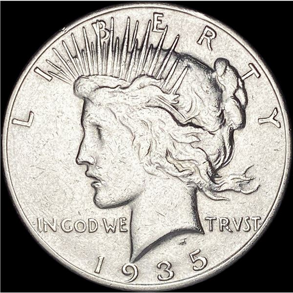 1935 Silver Peace Dollar NEARLY UNCIRCULATED