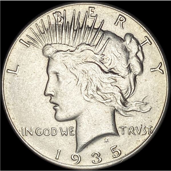 1935 Silver Peace Dollar CLOSELY UNCIRCULATED