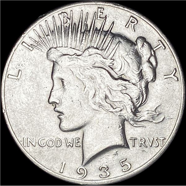 1935 Silver Peace Dollar NEARLY UNCIRCULATED