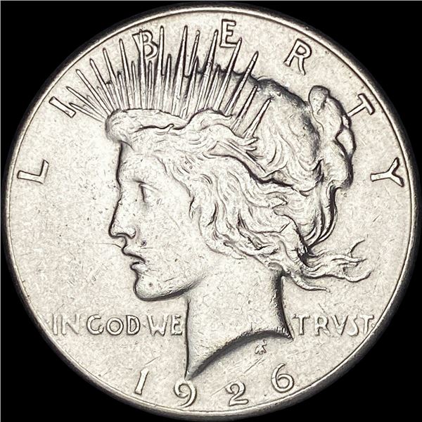 1926-S Silver Peace Dollar CHOICE AU