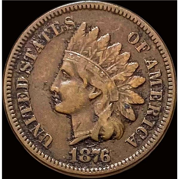 1876 Indian Head Cent NEARLY UNCIRCULATED