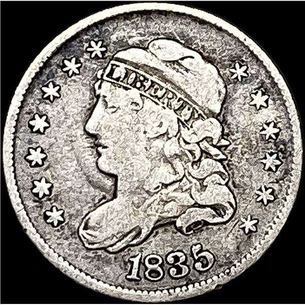 1835 Capped Bust Half Dime LIGHTLY CIRCULATED