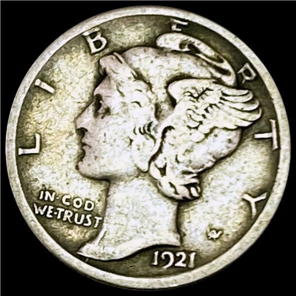 1921-D Mercury Dime LIGHTLY CIRCULATED