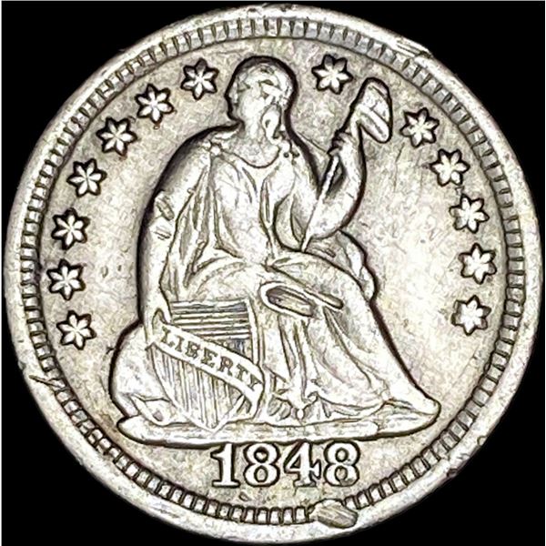 1848-O Silver Half Dime CLOSELY UNCIRCULATED