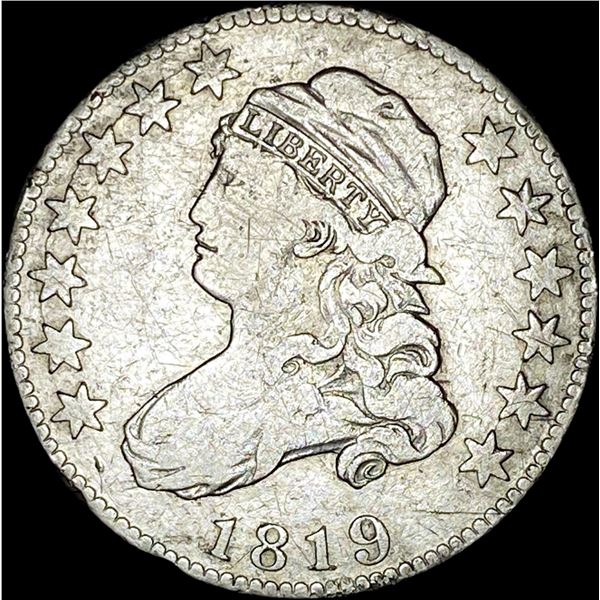 1819 Capped Bust Quarter NEARLY UNCIRCULATED