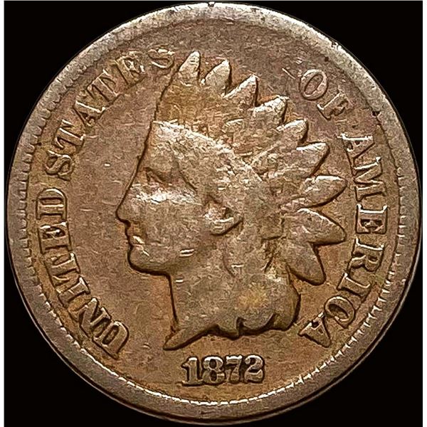 1872 Indian Head Cent NICELY CIRCULATED