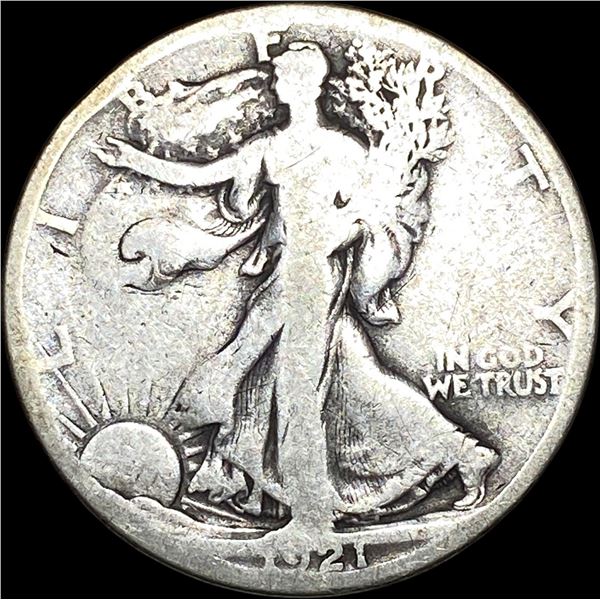 1921-S Walking Liberty Half Dollar NICELY CIRCULATED