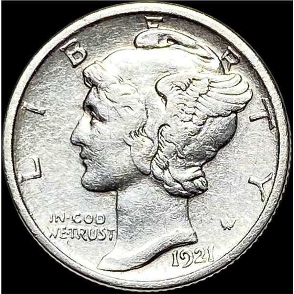 1921-D Silver Mercury Dime CLOSELY UNCIRCULATED