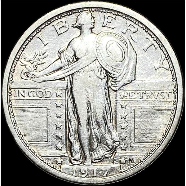 1917 Type 1 Standing Liberty Quarter CLOSELY UNCIRCULATED
