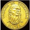 Image 1 : 1957 .174oz Venezuela Caciques Mara CLOSELY  UNCIRCULATED