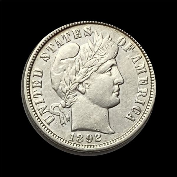 1892-O Barber Dime ABOUT UNCIRCULATED