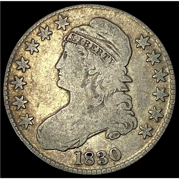 1830 Capped Bust Half Dollar NICELY  CIRCULATED