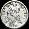 Image 1 : 1850 Seated Liberty Silver Half Dime CLOSELY  UNCIRCULATED