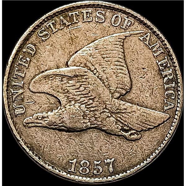 1857 Flying Eagle Cent ABOUT UNCIRCULATED