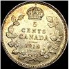 Image 2 : 1918 Canada Silver 5 Cents CLOSELY  UNCIRCULATED
