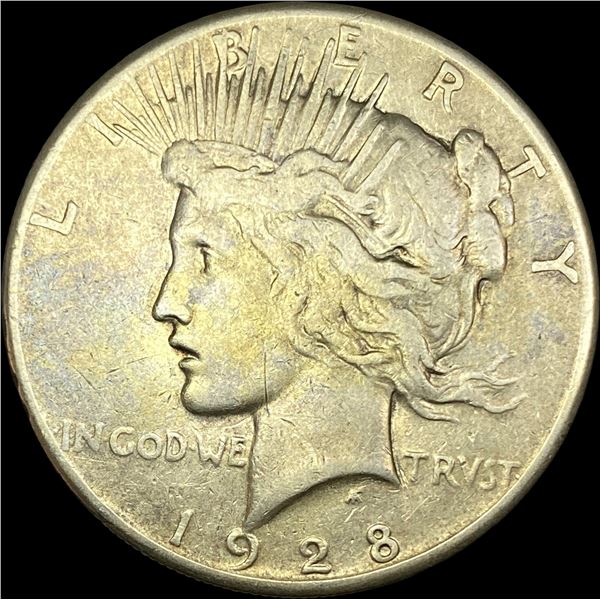 1928 Silver Peace Dollar LIGHTLY CIRCULATED