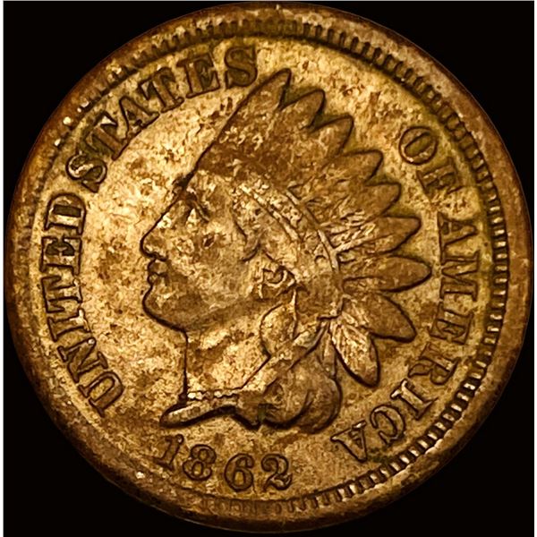 1862 Indian Head Cent NEARLY UNCIRCULATED