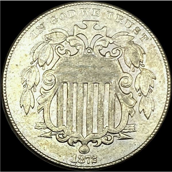 1872 Shield Nickel CLOSELY UNCIRCULATED