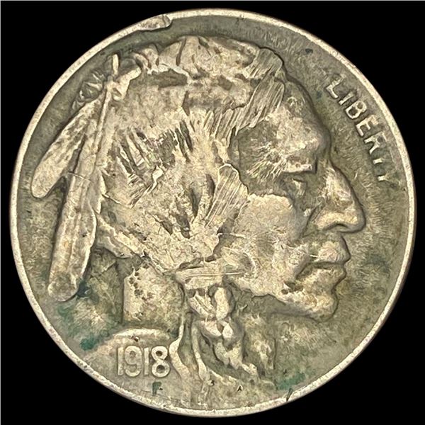 1918-D Buffalo Nickel LIGHTLY CIRCULATED