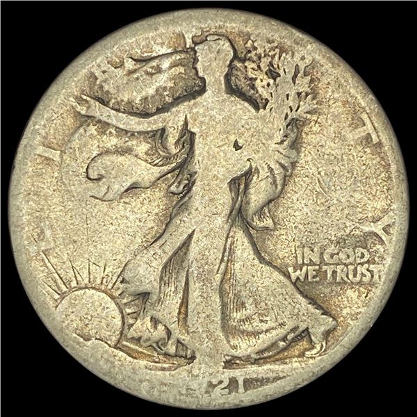 1921-S Walking Liberty Half Dollar NICELY  CIRCULATED