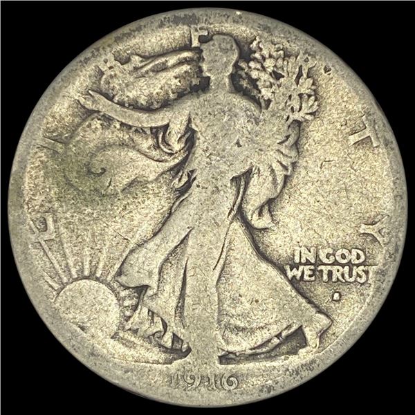 1916-S Walking Liberty Half Dollar NICE CIRC