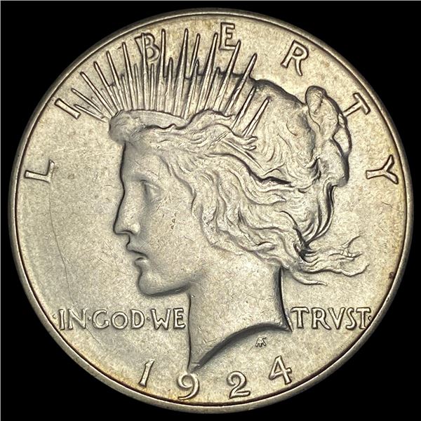 1924-S Silver Peace Dollar CLOSELY  UNCIRCULATED