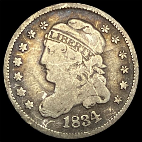 1834 Capped Bust Half Dime NICELY CIRCULATED