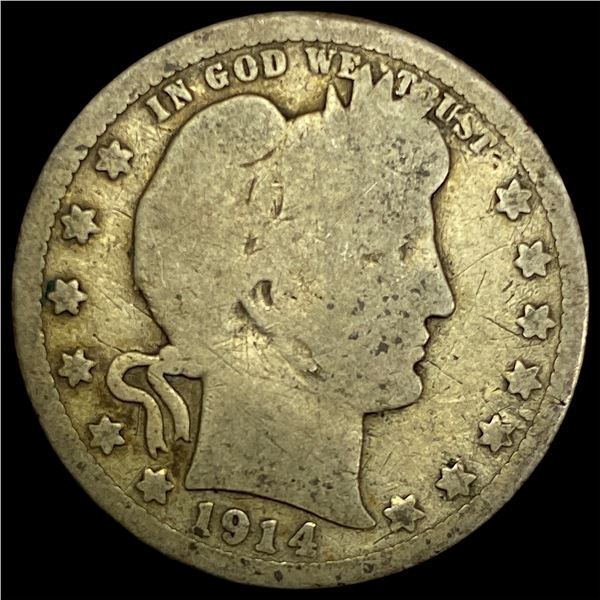 1914-S Barber Quarter NICELY CIRCULATED